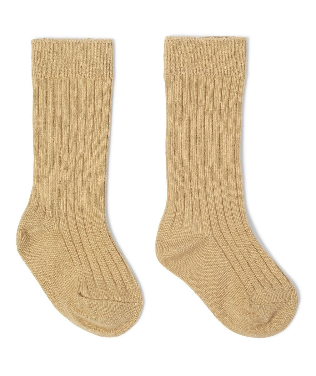 Jungen Alltagstaugliche Rippensocken - ETHAN - Kamel