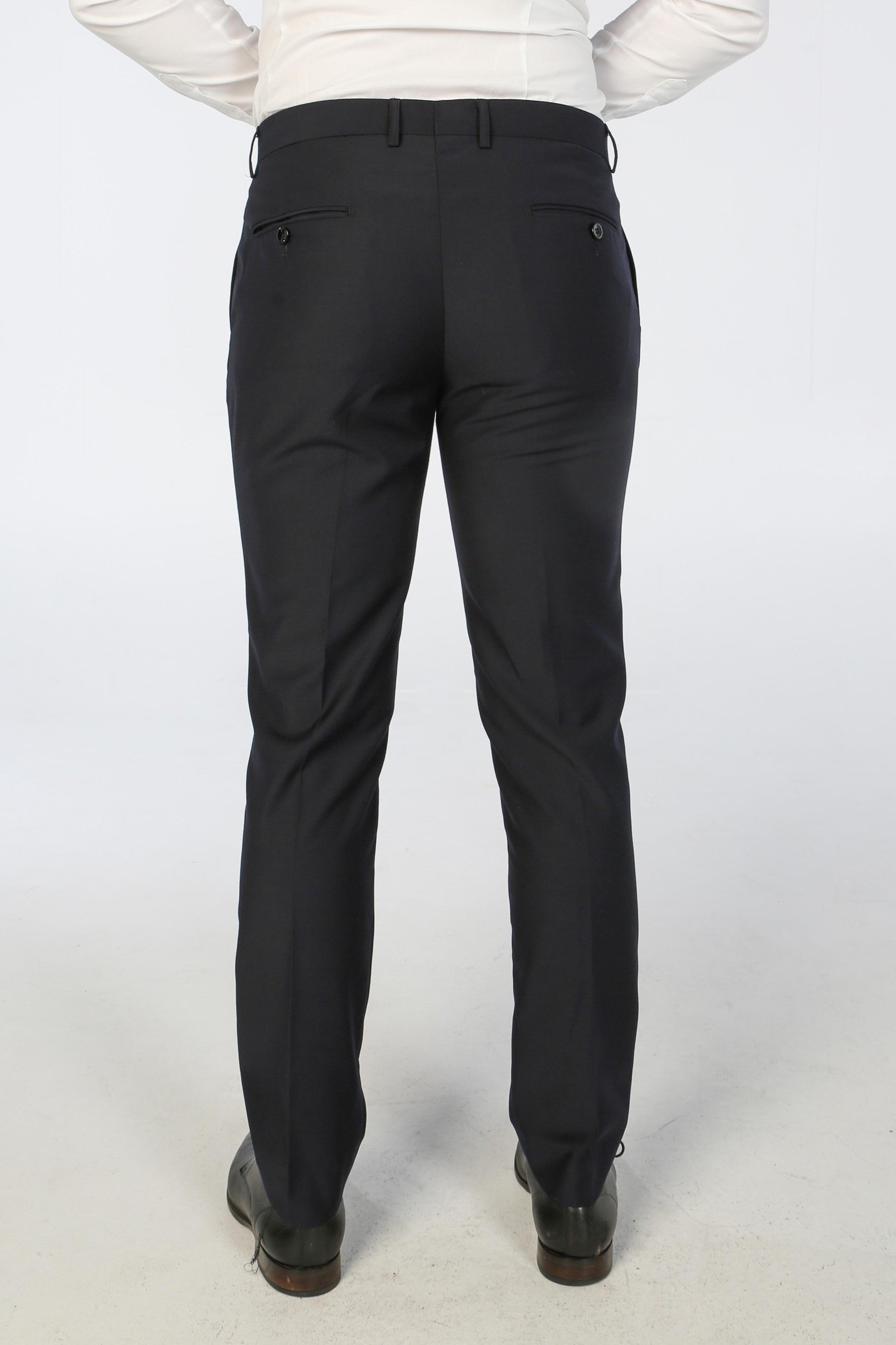 Men’s Tailored Fit Suit Trousers – PARKER - Navy Blue