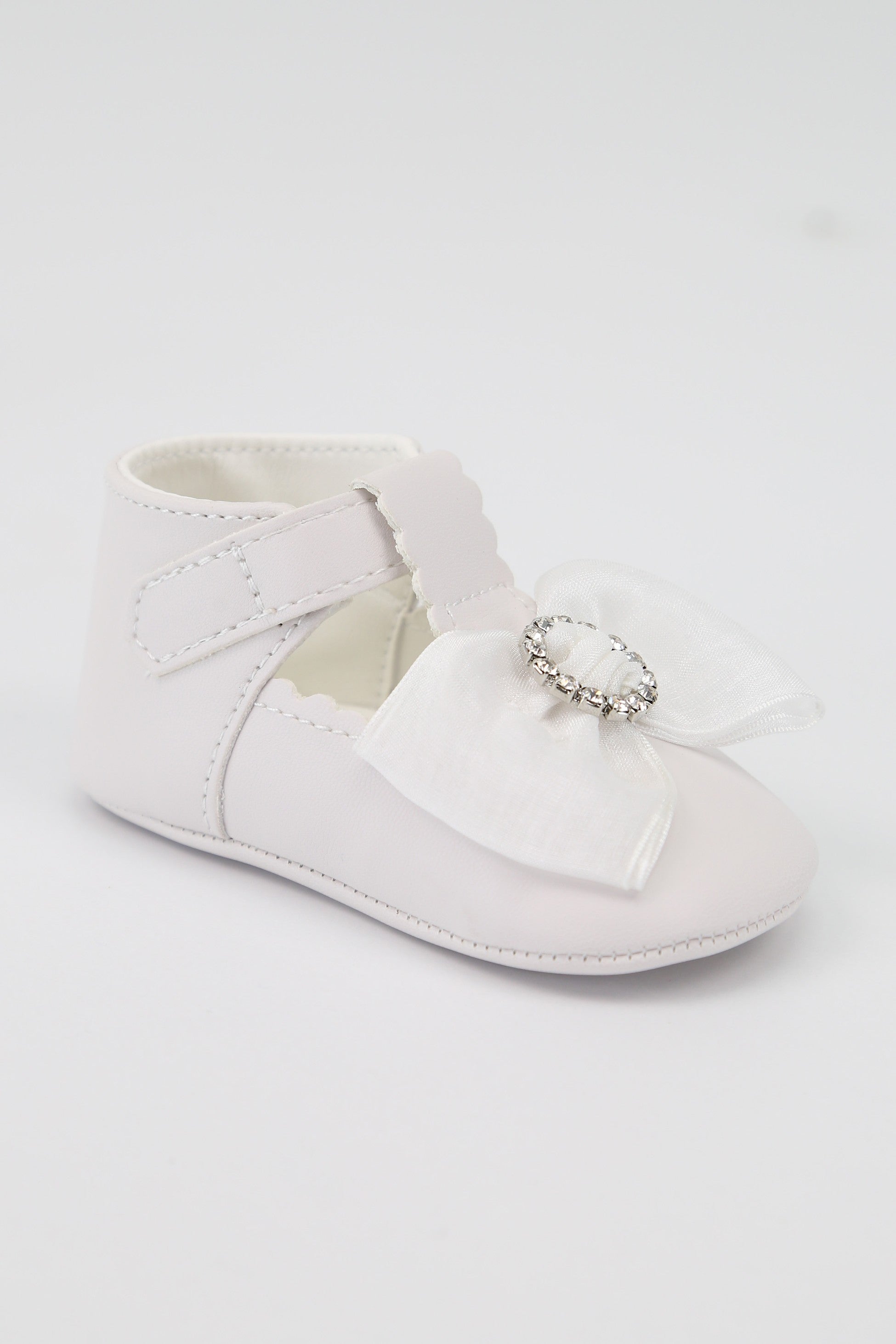 Baby Mädchen Strass Taufschuhe - MILLIE - Weiß