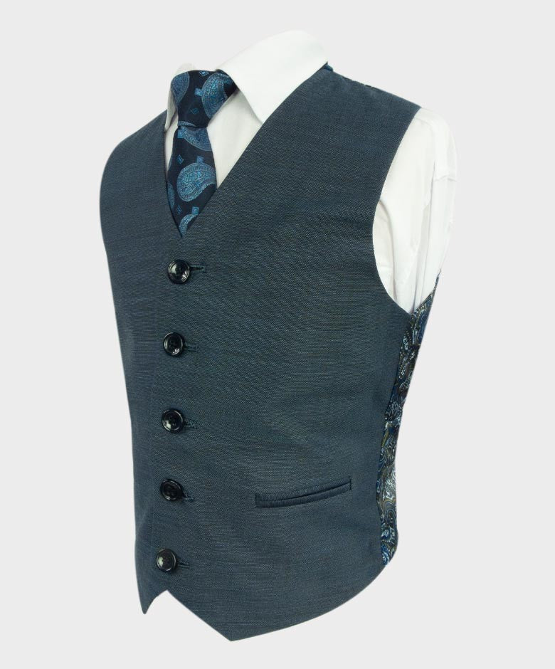 Ensemble de Costume Tailored Fit pour Garçons - HENRY Bleu - Bleu Foncé