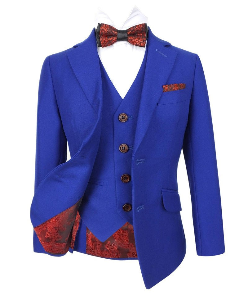 Costume Bleu Royal Slim Fit pour Garçons - Bleu Royal