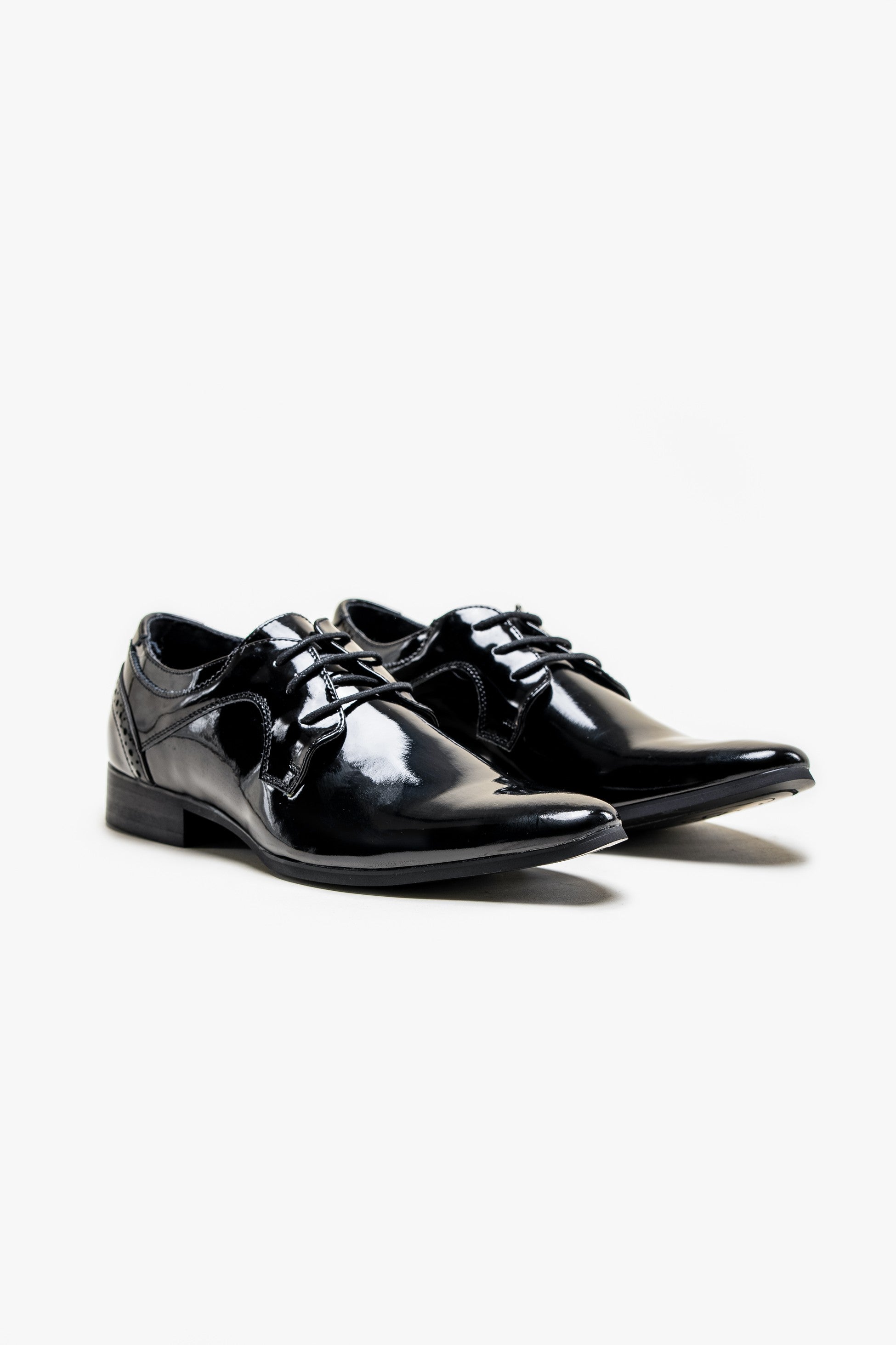 Chaussures de Smoking en Cuir Verni à Lacets pour Homme - SCOTT Noir - Noir