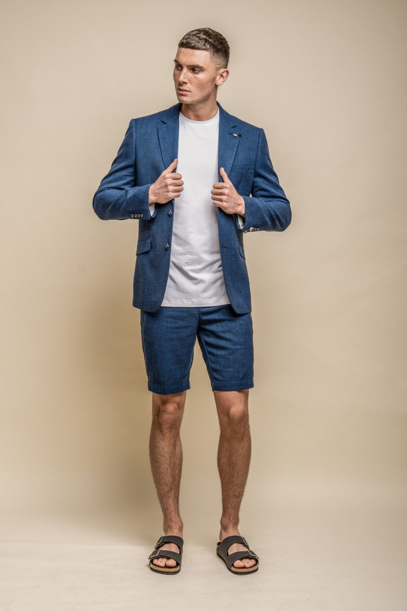 Herren Mid Rise Slim Fit Shorts - MIAMI - Dunkelblau