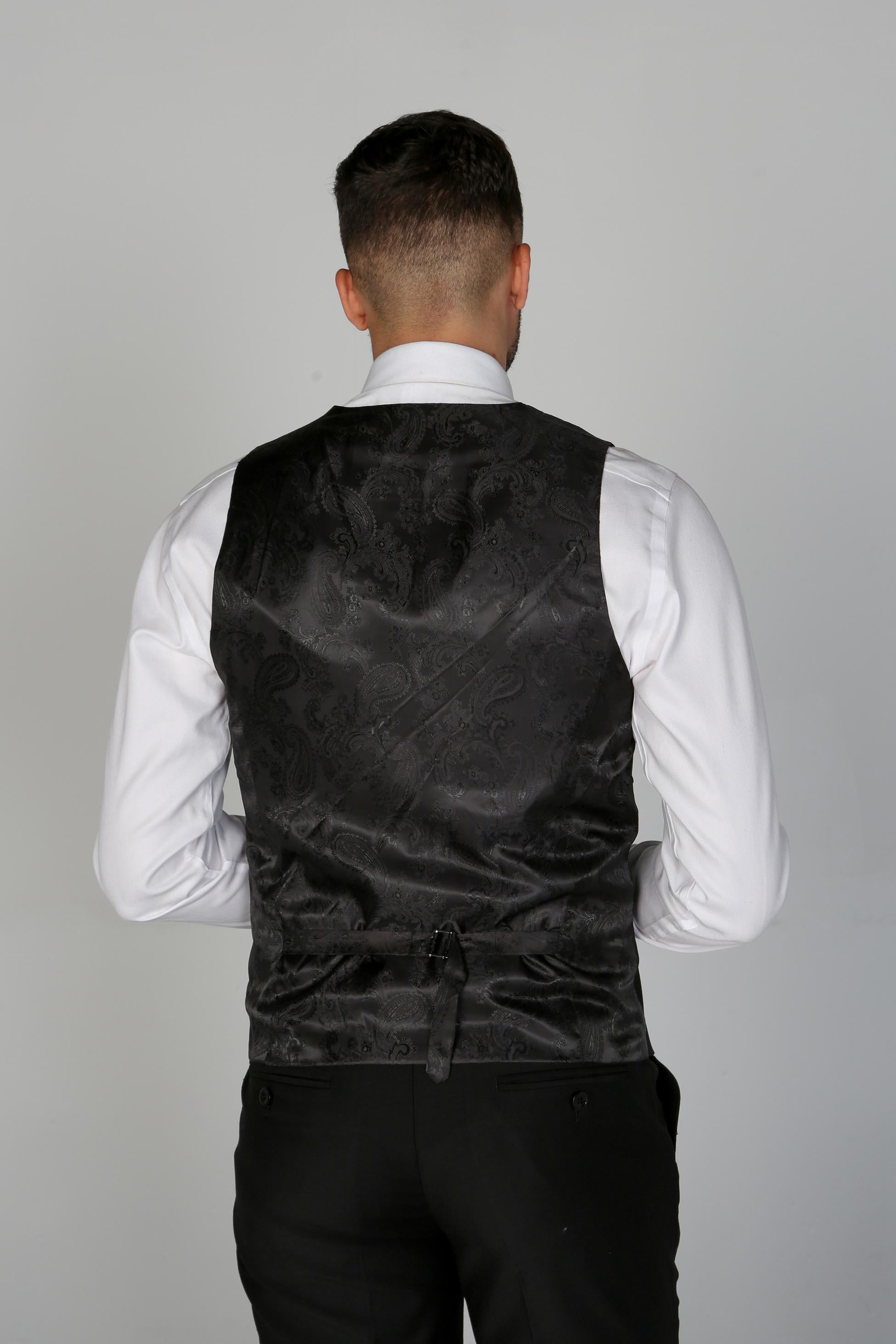 Costume Noir Tailleur pour Homme - PARKER - Noir