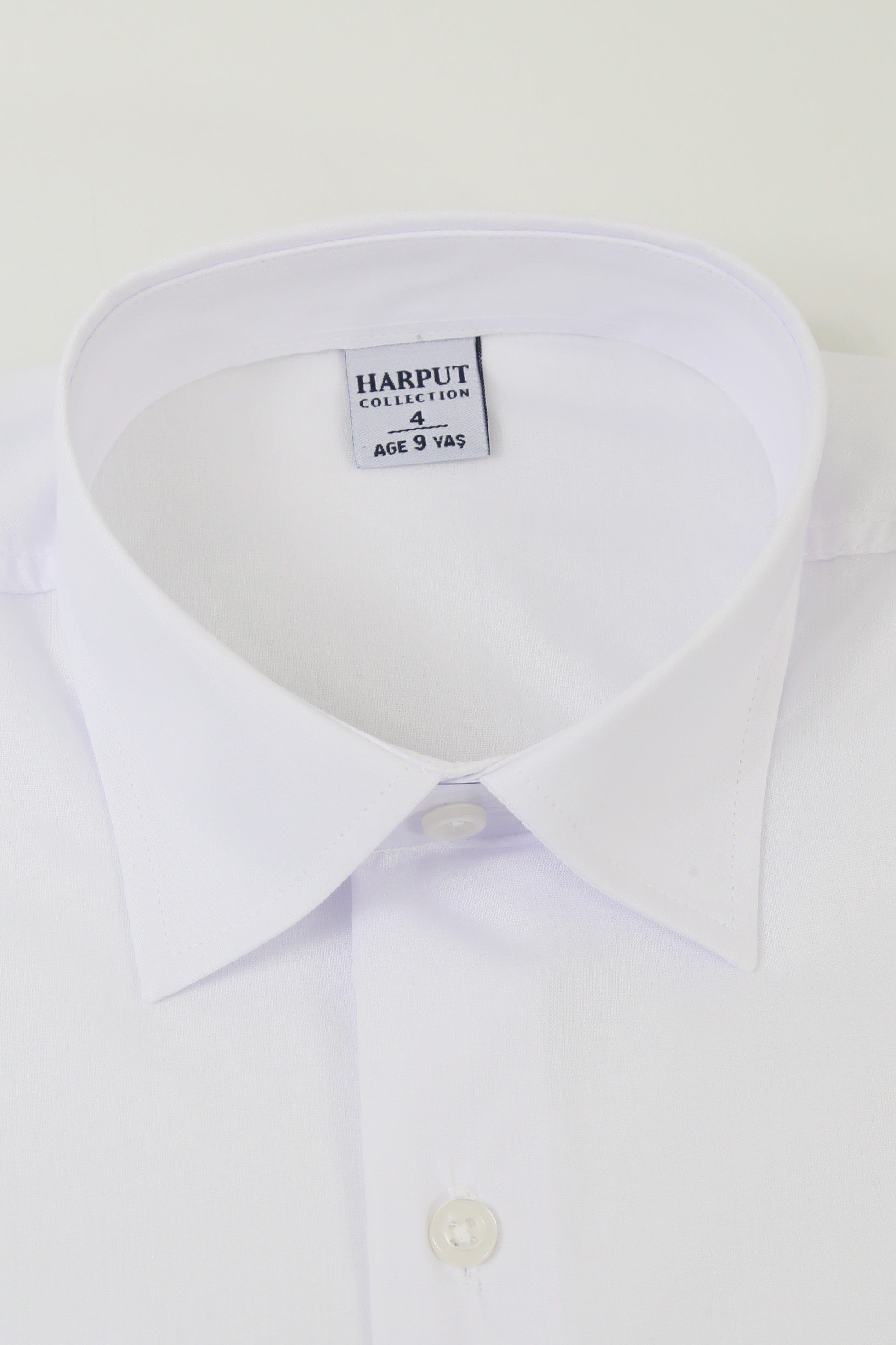 Chemise à col classique pour garçons - Harput - Blanc