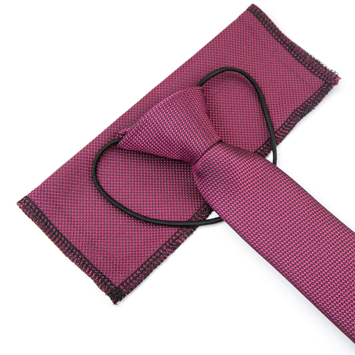 SIRRI Cravatta jacquard pre-annodata per ragazzi con cinturino elastico – Cravatta da ballo per matrimonio