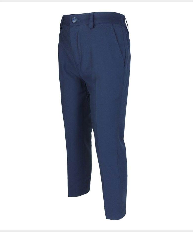 Boys Navy Blue Formal Trousers - Navy Blue