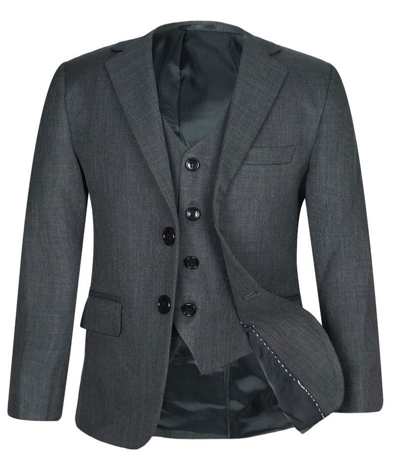 Costume Formel Tailored Fit pour Garçons - Gris Charbon