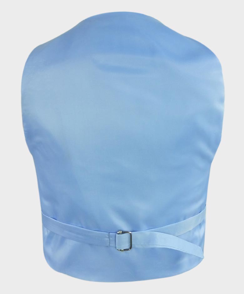 Costume de Communion avec Passepoil Slim Fit pour Garçons - Bleu Ciel