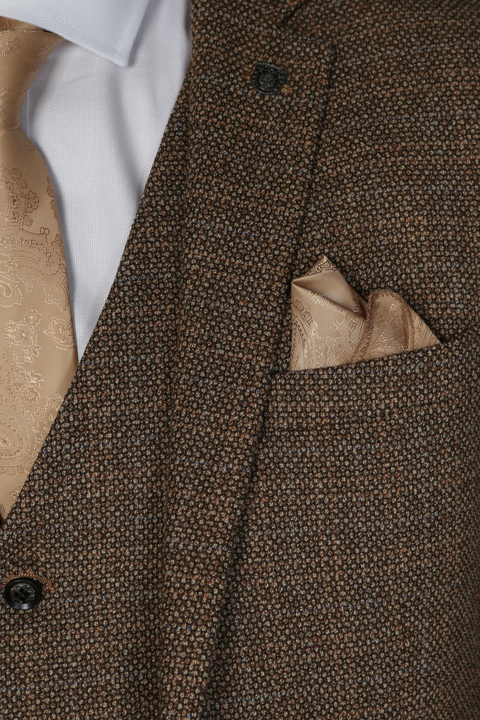 Veste de Costume en Tweed Tailleur pour Homme - Ralph - Brun