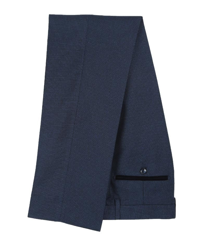 Paul Andrew Herren Arthur Textuformale Hose - Marineblau