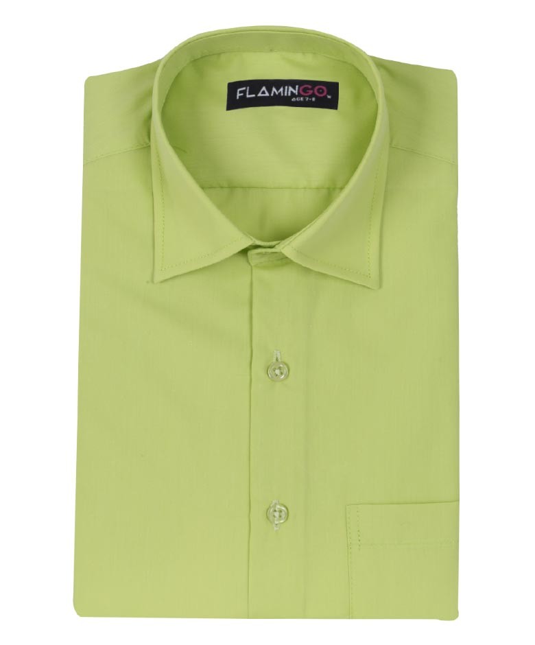 Chemise Formelle en Coton pour Garçons - Vert Pistache