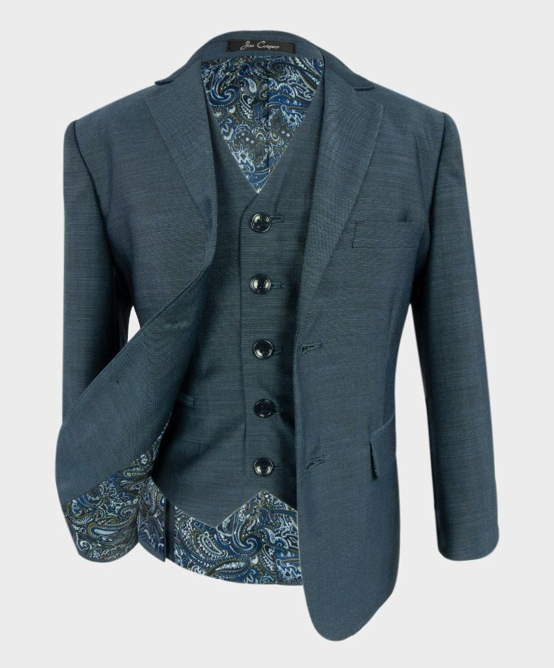 Ensemble de Costume Tailored Fit pour Garçons - HENRY Bleu - Bleu Foncé