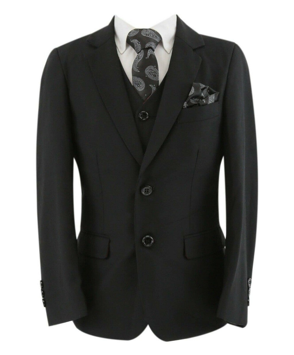 Costume Noir Tailored Fit pour Garçons - PARKER - Noir