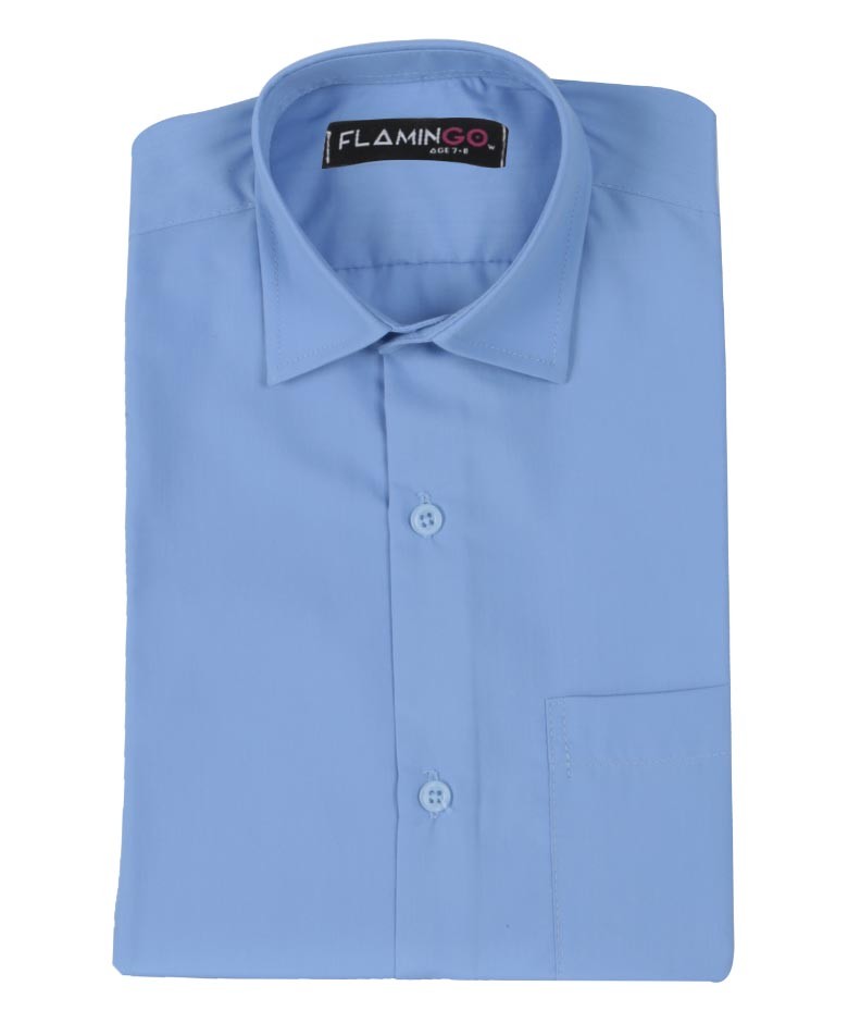 Chemise Formelle en Coton pour Garçons - Bleu Ciel