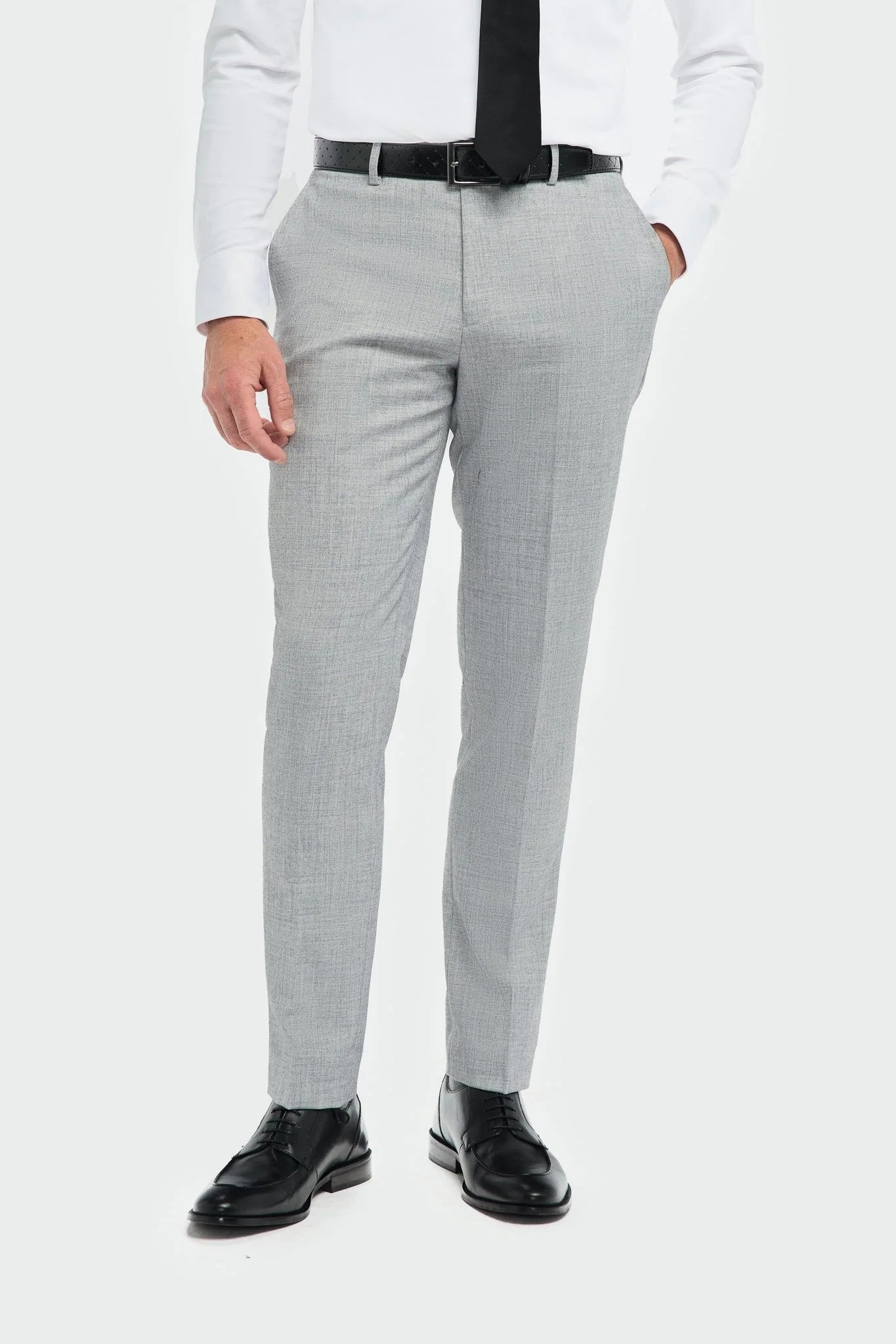 Premium Slim Fit Herrenanzug – MALIBU - Grau