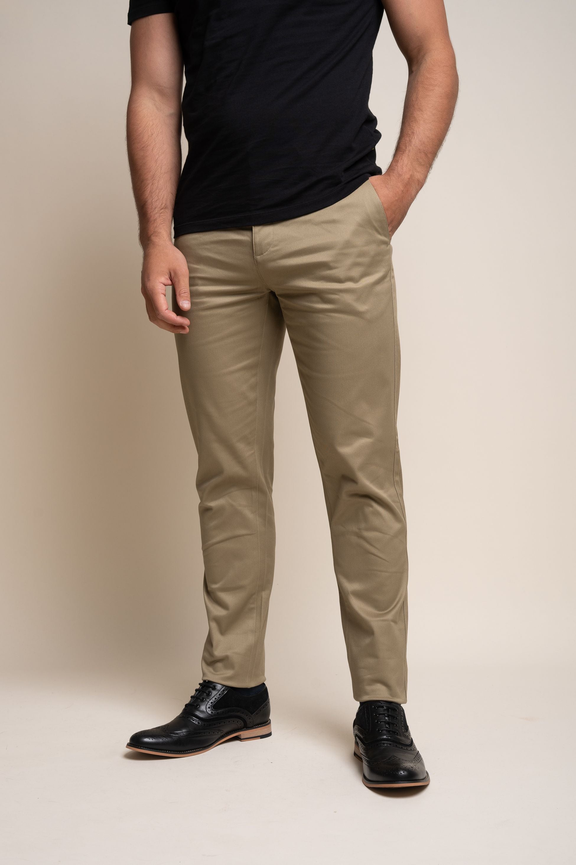 Herren Casual Baumwoll Chino - DAKOTA - Schiefer