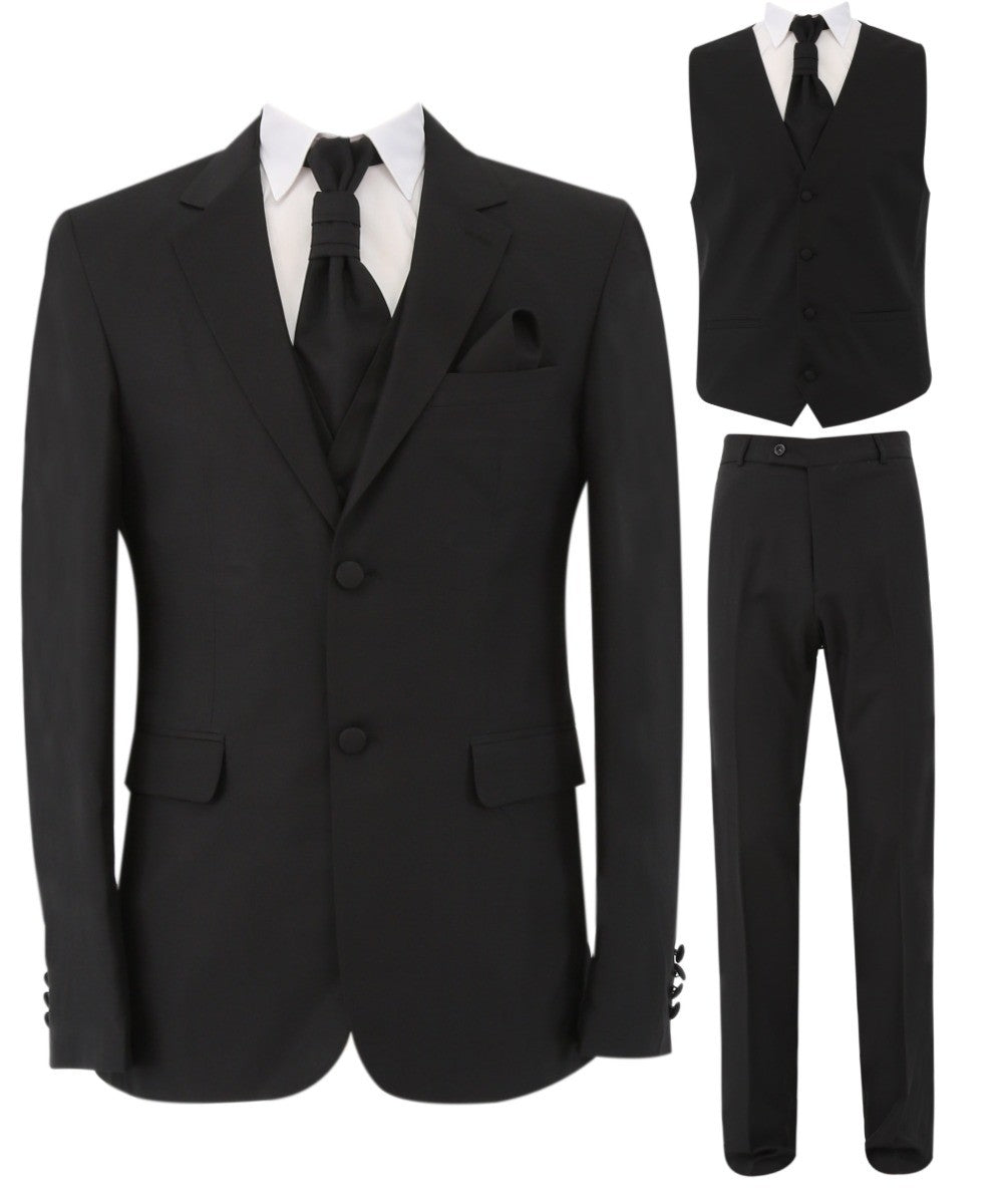 Herren Slim Fit Formalanzug Set - Gorgeous - Schwarz