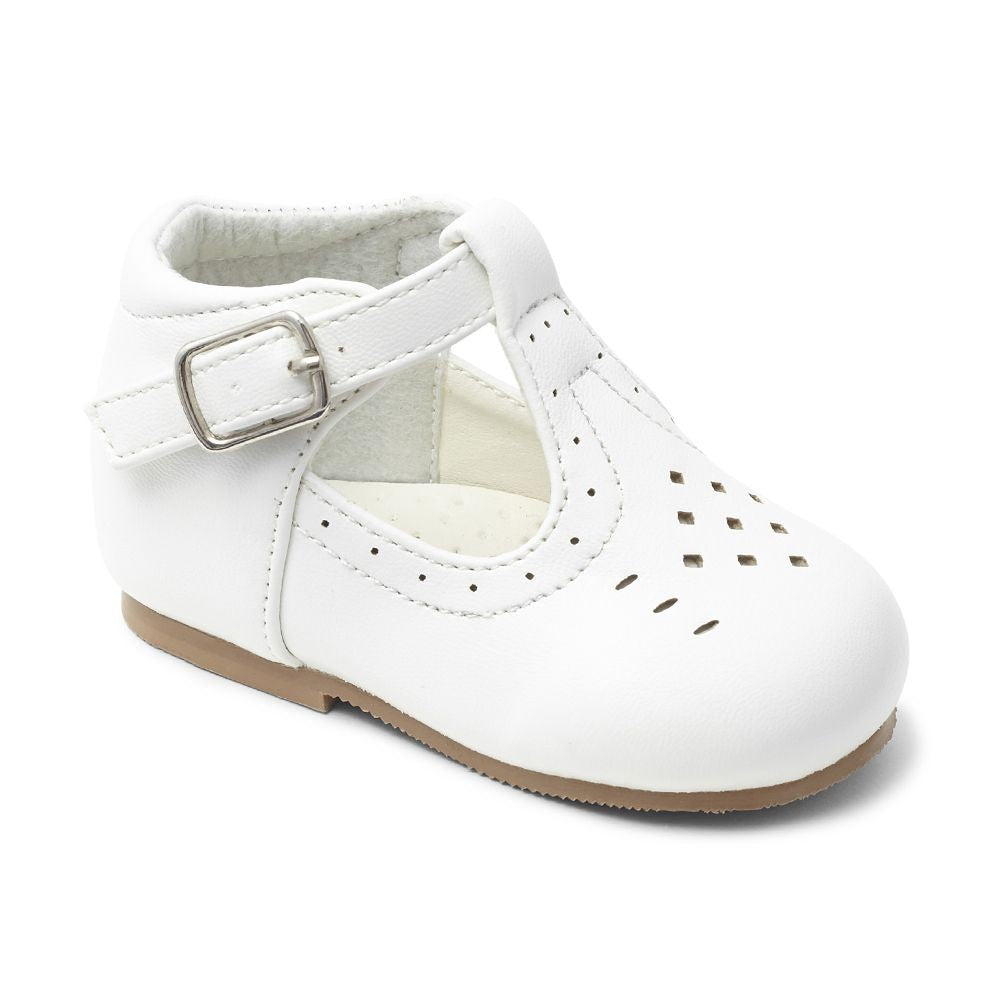 Kinder Unisex Schnallen Mary Jane Schuhe - AARON - Weiß