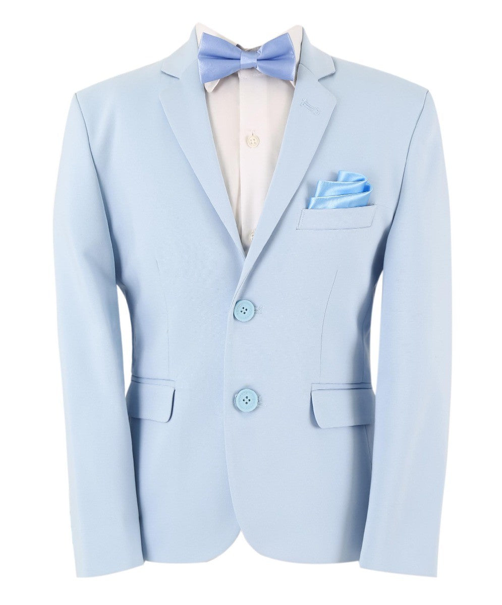 Blazer Formel Slim Fit pour Garçons - KANE - Bleu Bébé