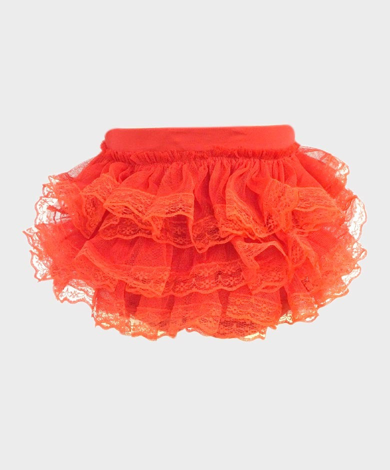 Bloomers en Dentelle à Volants pour Fillettes - Rouge