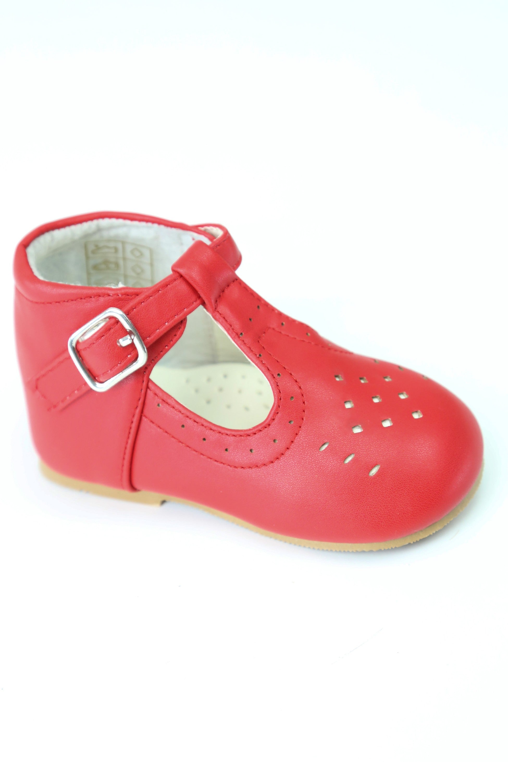 Chaussures Mary Jane à Boucle Unisexe pour Enfants - AARON - Rouge