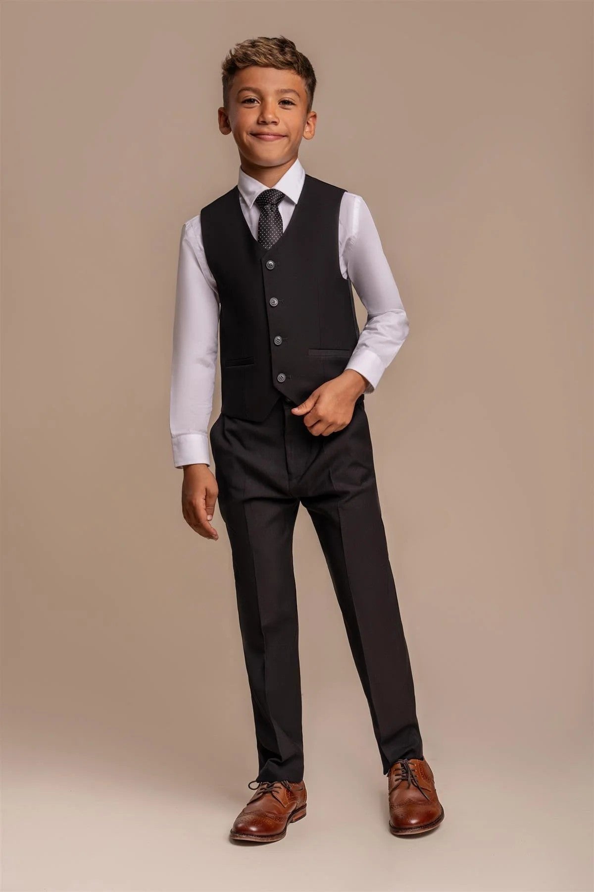 Costume Formel Slim Fit Noir pour Garçons - MARCO - Noir