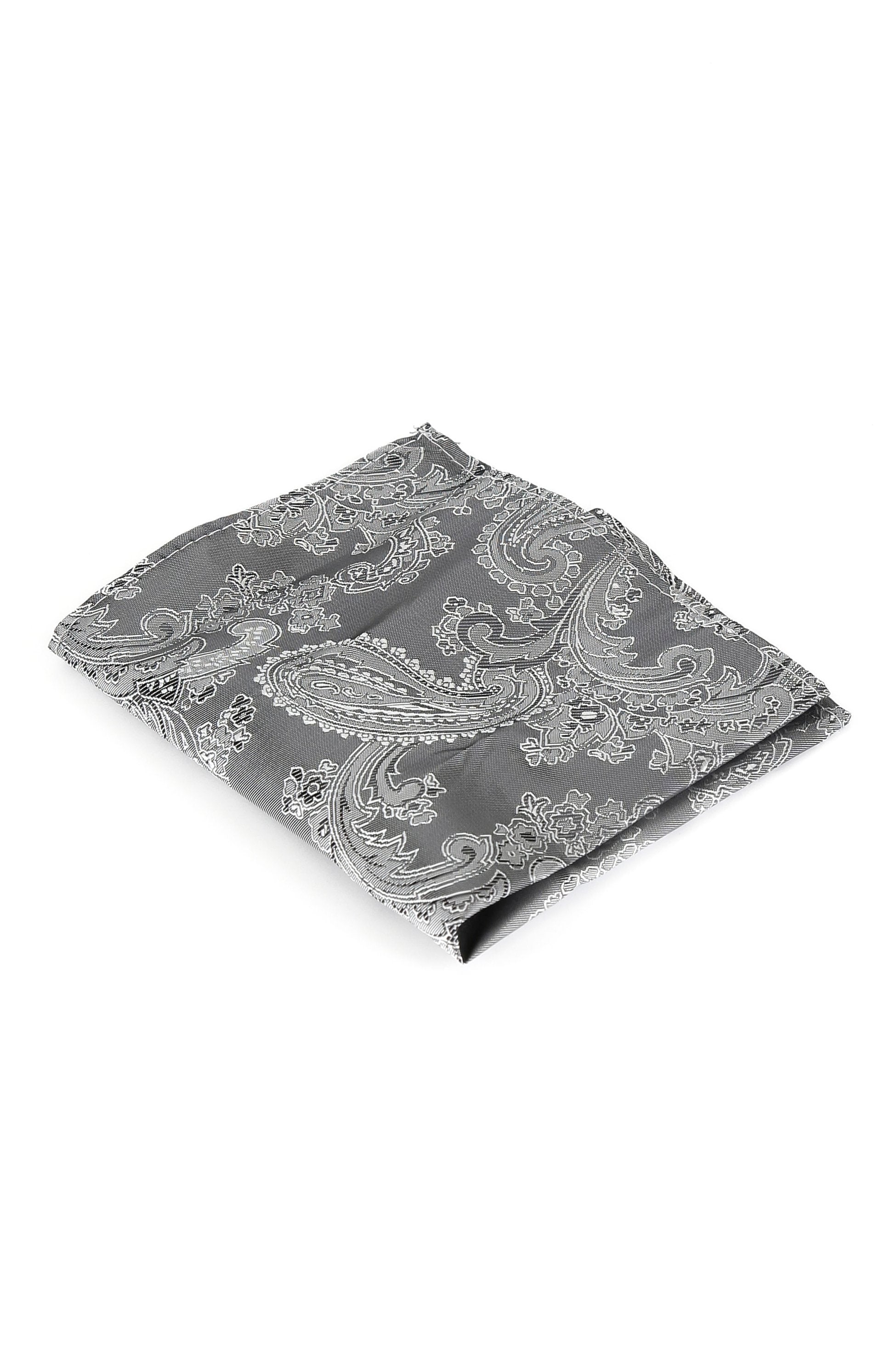 Ensemble cravate et boutons de manchette paisley pour hommes - Or