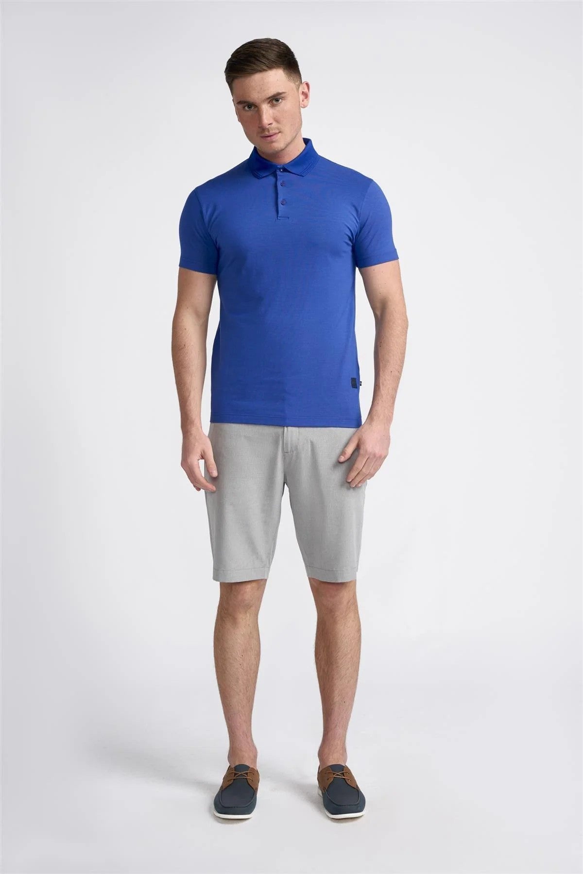 Herren Sommer Essentials Strukturierte Shorts – DENVER - Grau