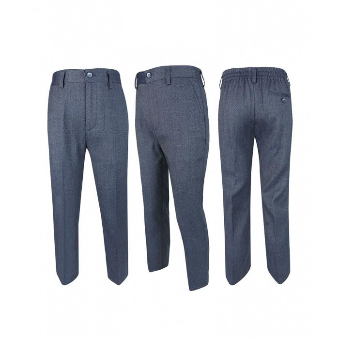 Costume Formel Slim Fit en Denim Look pour Garçons - STEELE Bleu - Bleu Acier