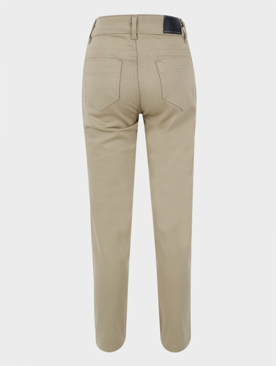 Pantalons Chino Élastiques Décontractés pour Garçons - Beige