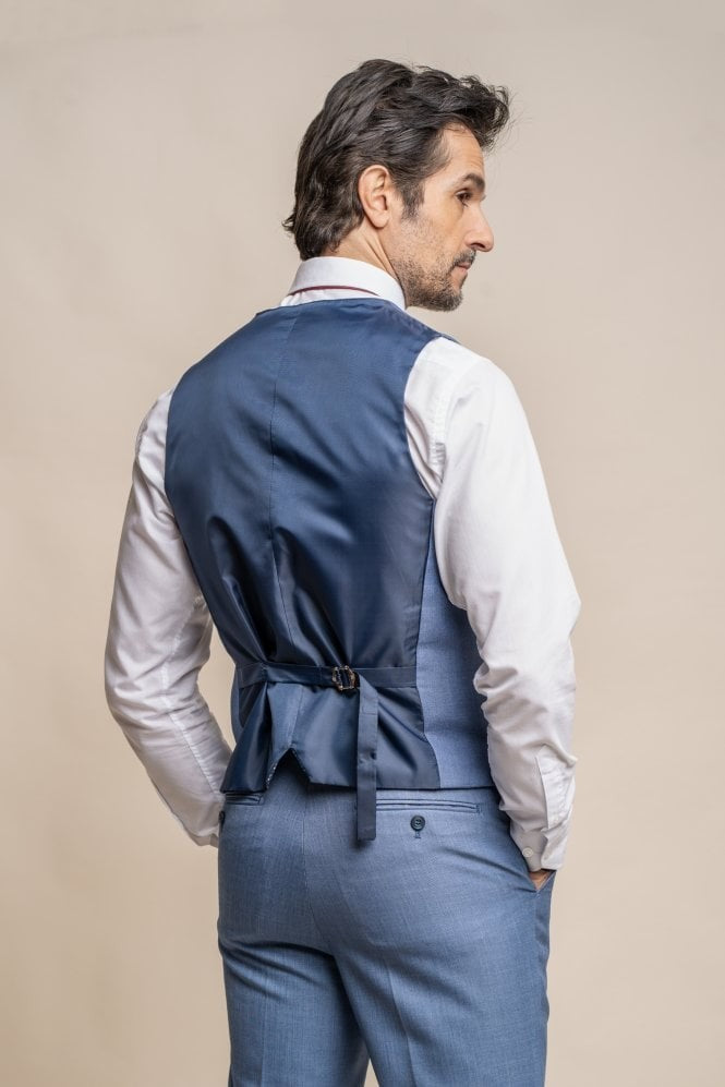 Gilet Formel Slim Fit pour Homme - REEGAN - Bleu Ciel