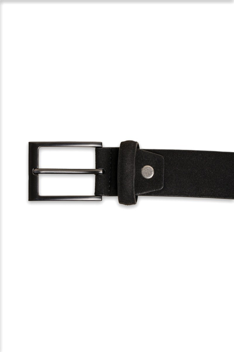 Accessoire ceinture en cuir pour hommes - Gris Charbon