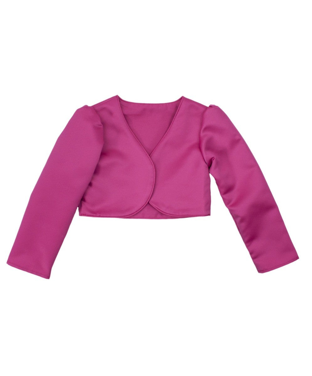 Mädchen Langärmeliger Bolero - Fuchsia