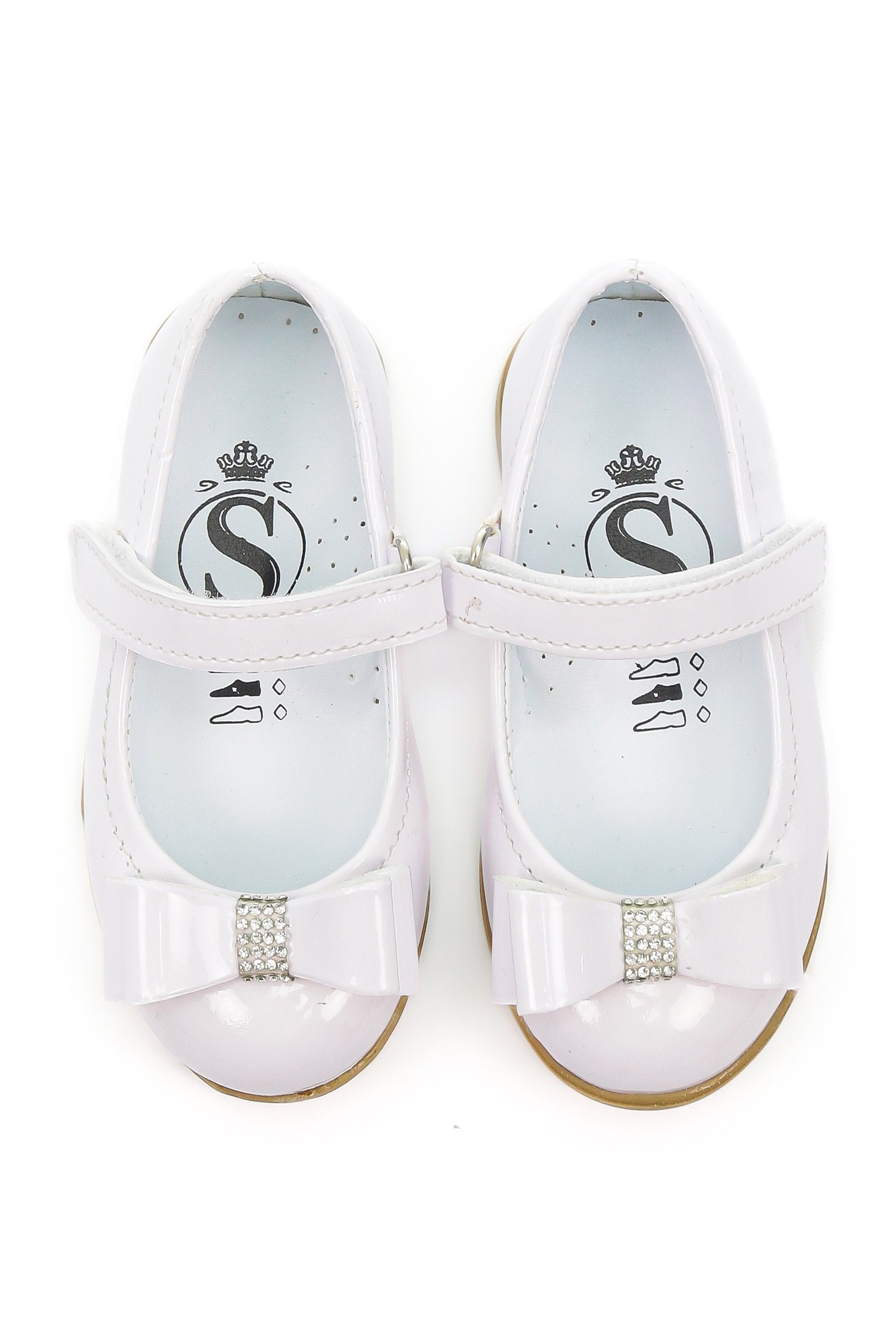 Chaussures Mary Jane Plates Vernies pour Filles - LAYLA - Blanc