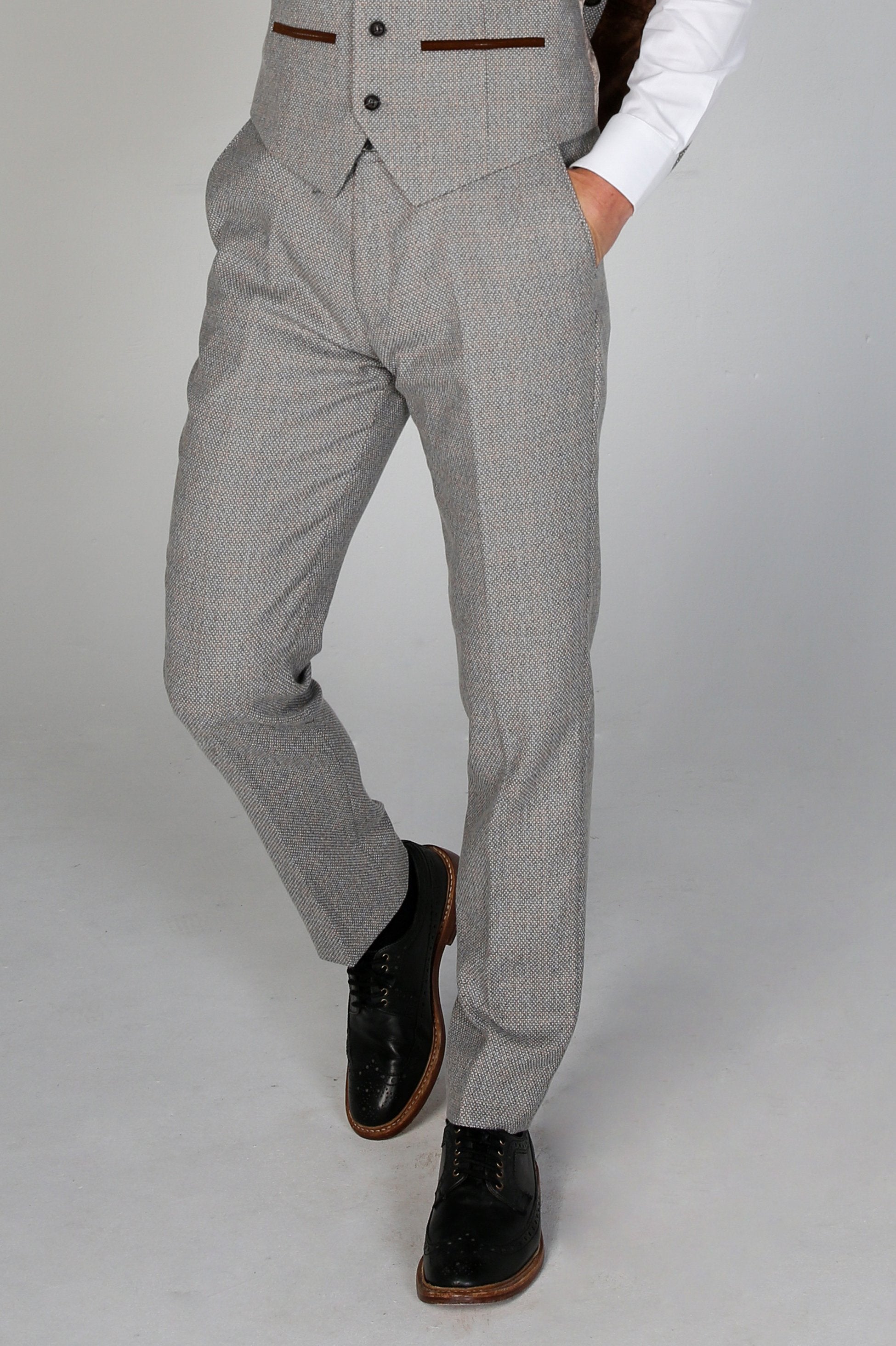 Pantalon Formel en Tweed pour Homme - RALPH - Crème