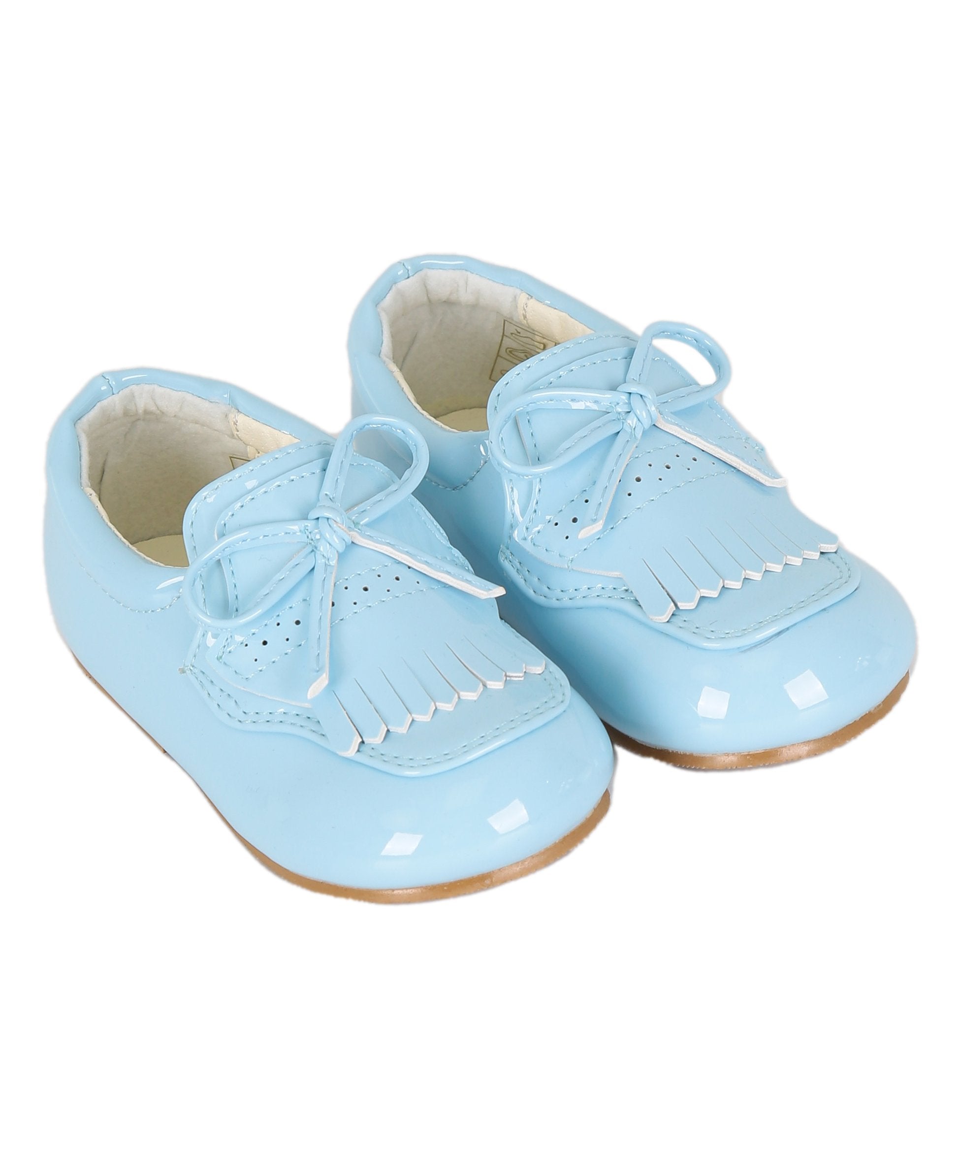 Baby Jungen Vorläufer Lack Loafers - ADAM - Blau