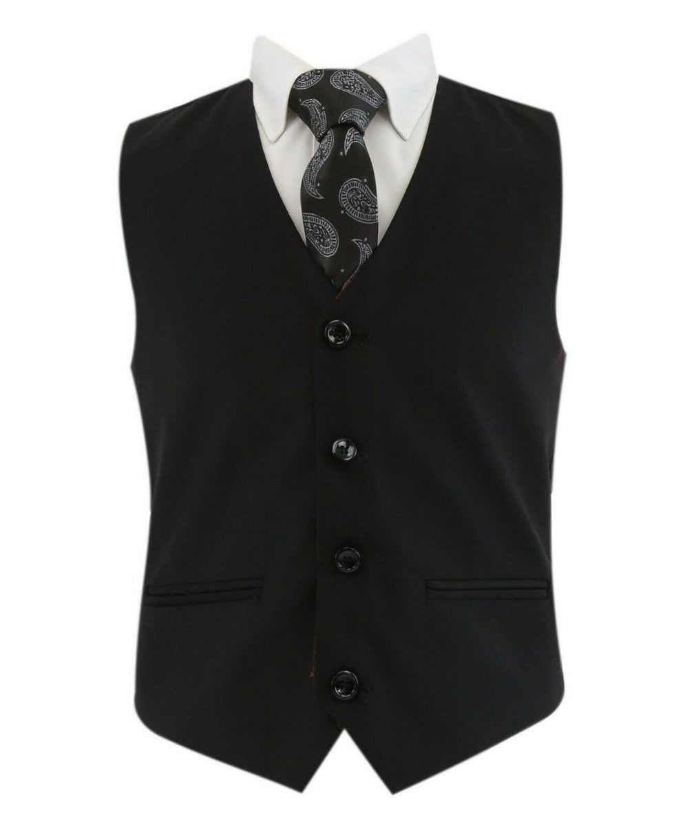 Costume Noir Tailored Fit pour Garçons - PARKER - Noir