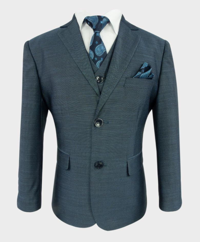 Ensemble de Costume Tailored Fit pour Garçons - HENRY Bleu - Bleu Foncé