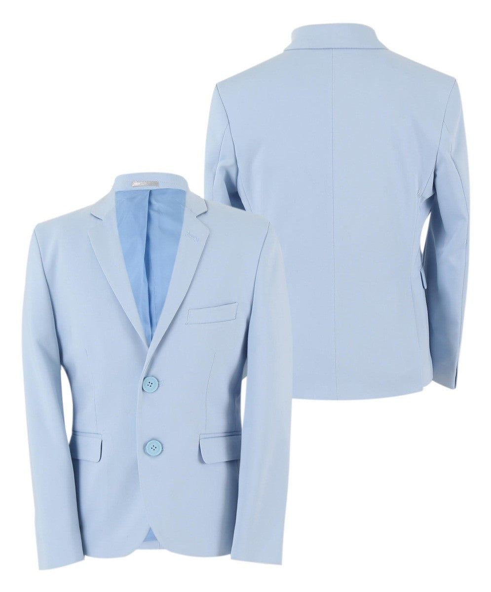 Jungen Slim Fit Formeller Blazer - KANE - Babyblau