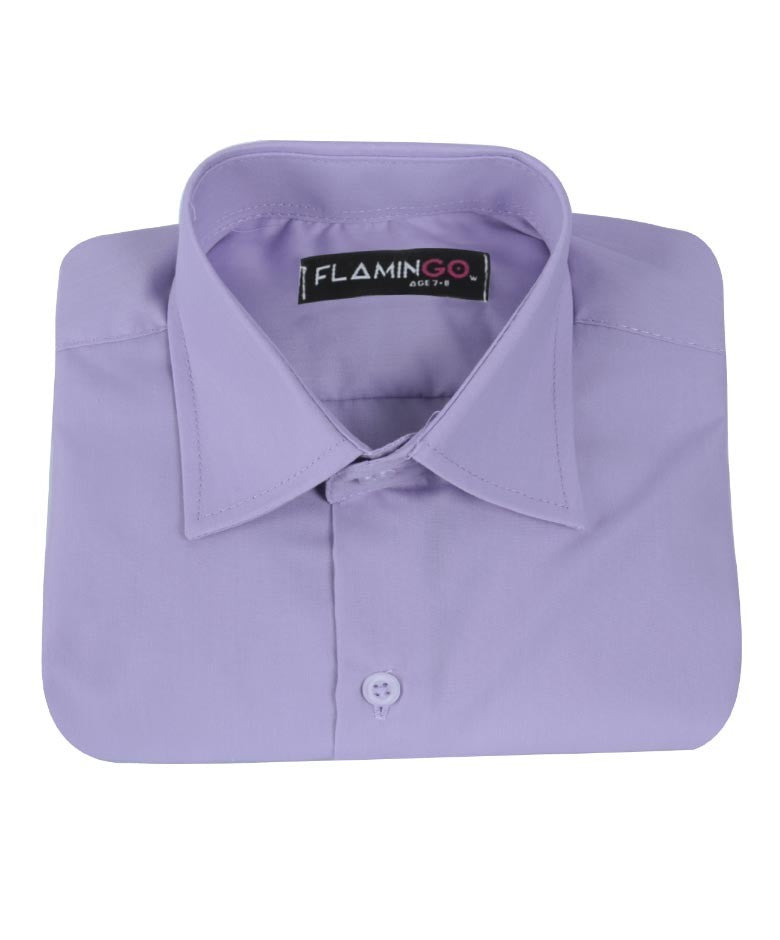 Chemise Formelle en Coton pour Garçons - Lilas