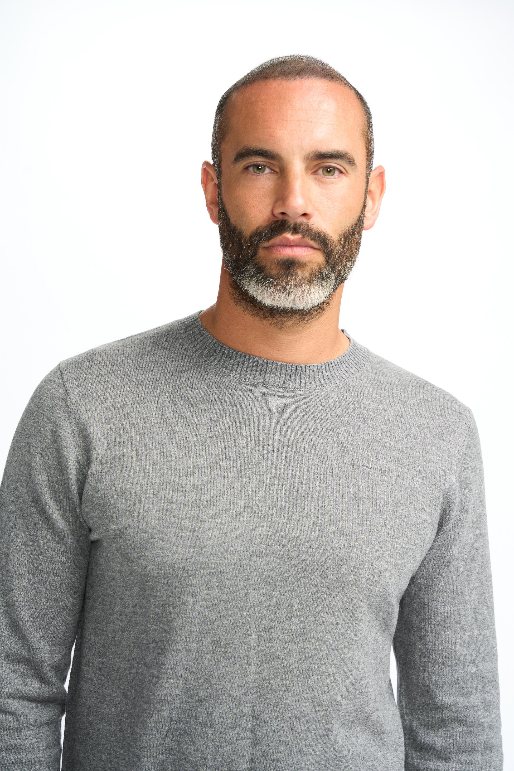 Pull en mélange laine gris pour hommes - Connall - Gris