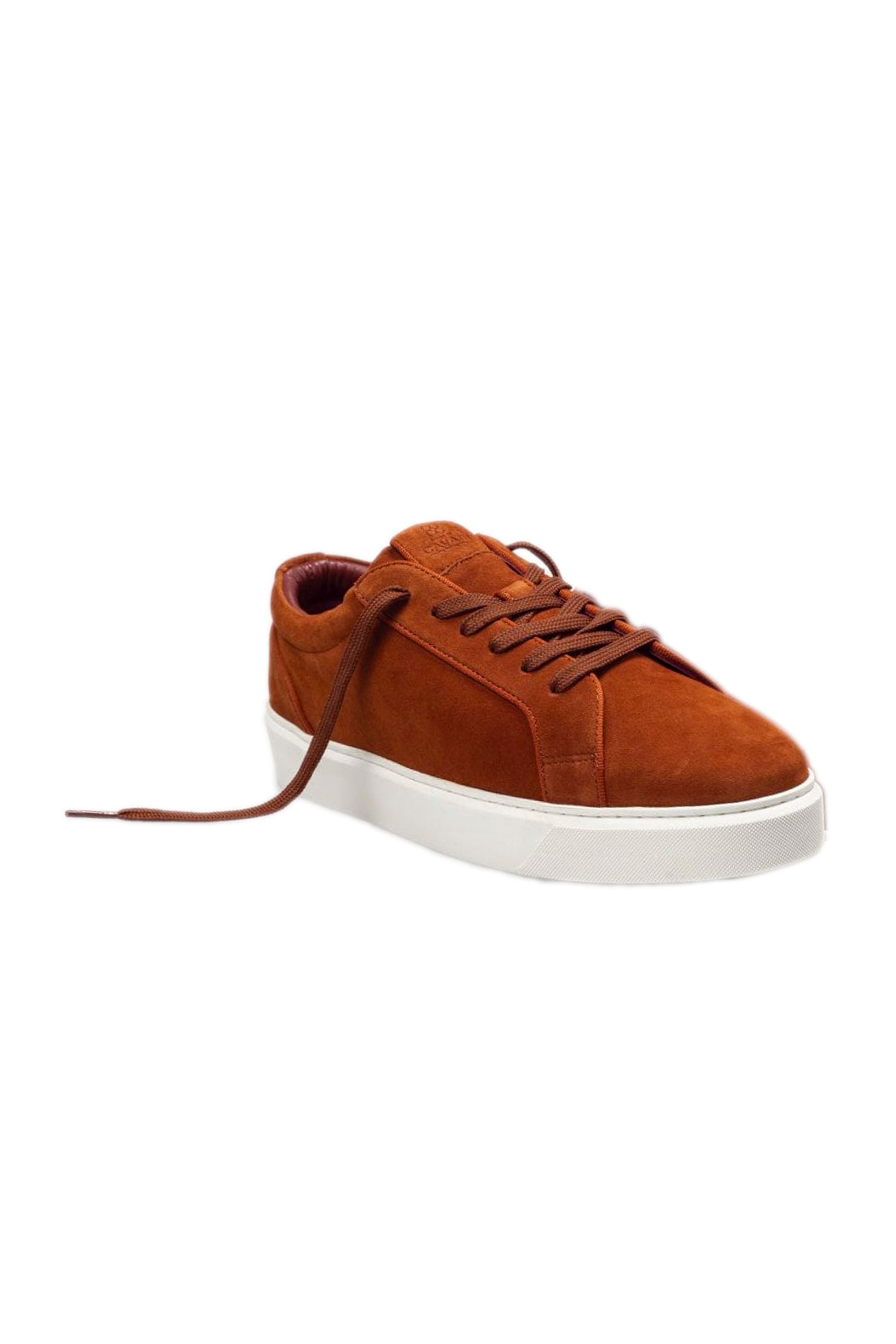 Herren Sneaker mit dicker Gummisohle - Rostbraun