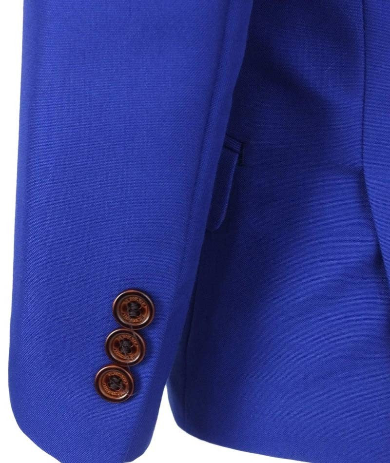 Costume Bleu Royal Slim Fit pour Garçons - Bleu Royal