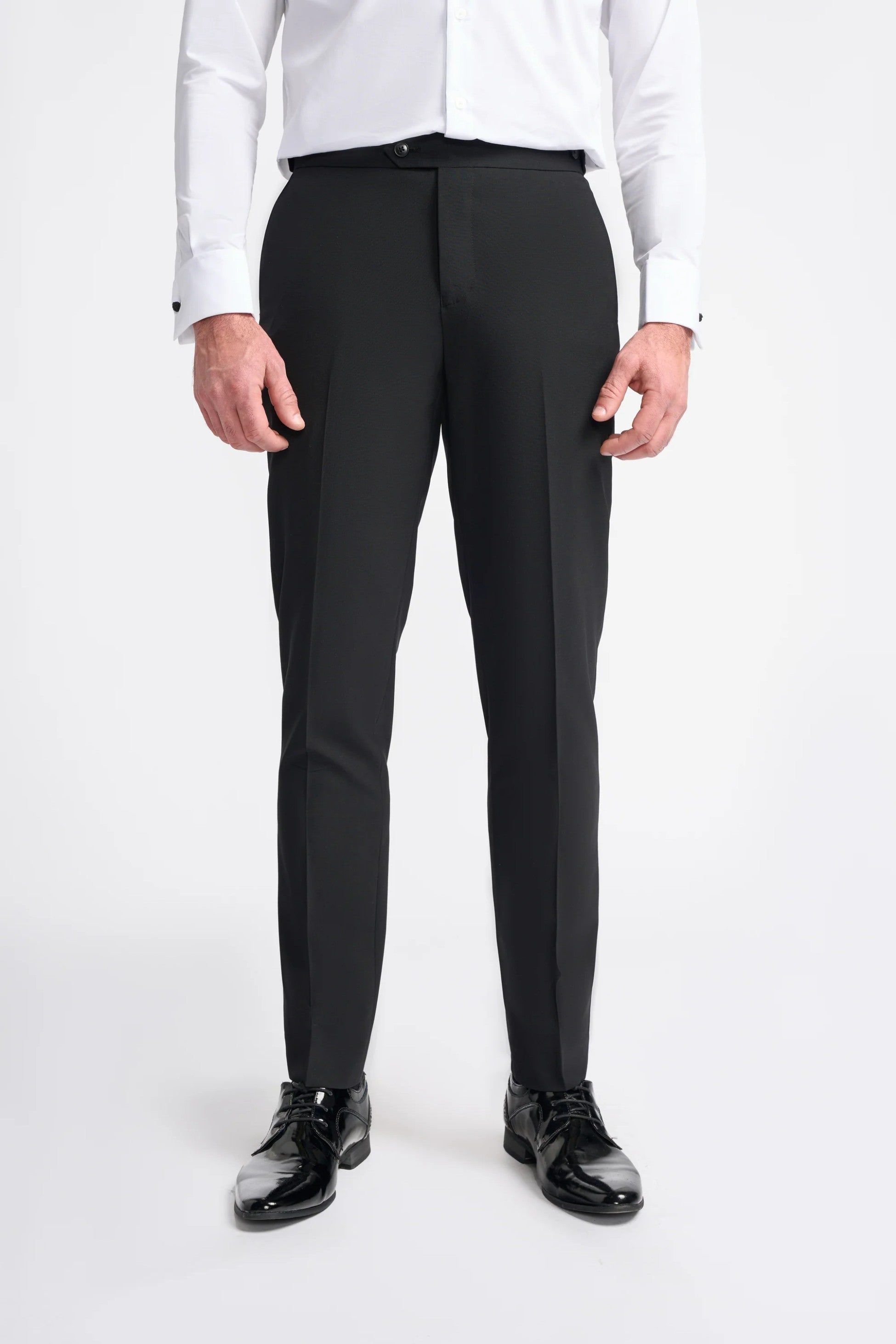 Pantalon Formel en Laine Mélangée pour Homme - ASPEN W/T - Noir