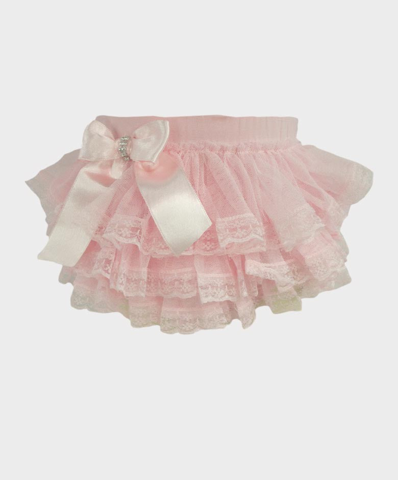 Bloomers en Dentelle à Volants pour Fillettes - Rose