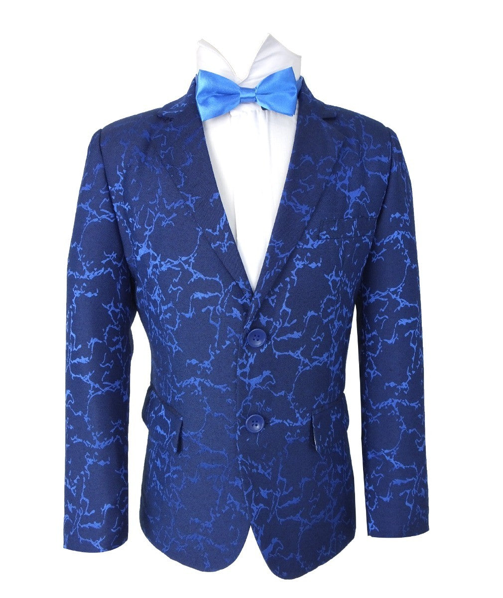 Jungen Marmor Druck Blazer - Blau