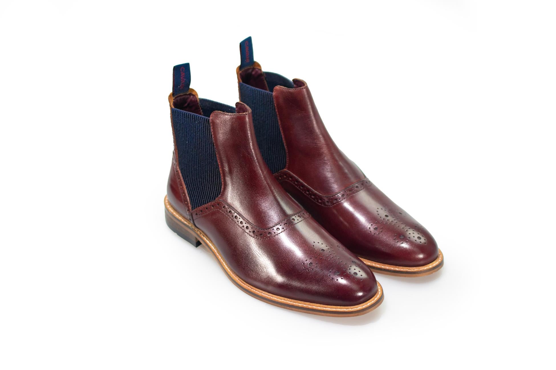 Bottes MORIARTY BURGANDY de Cavani Footwear - Bordeaux