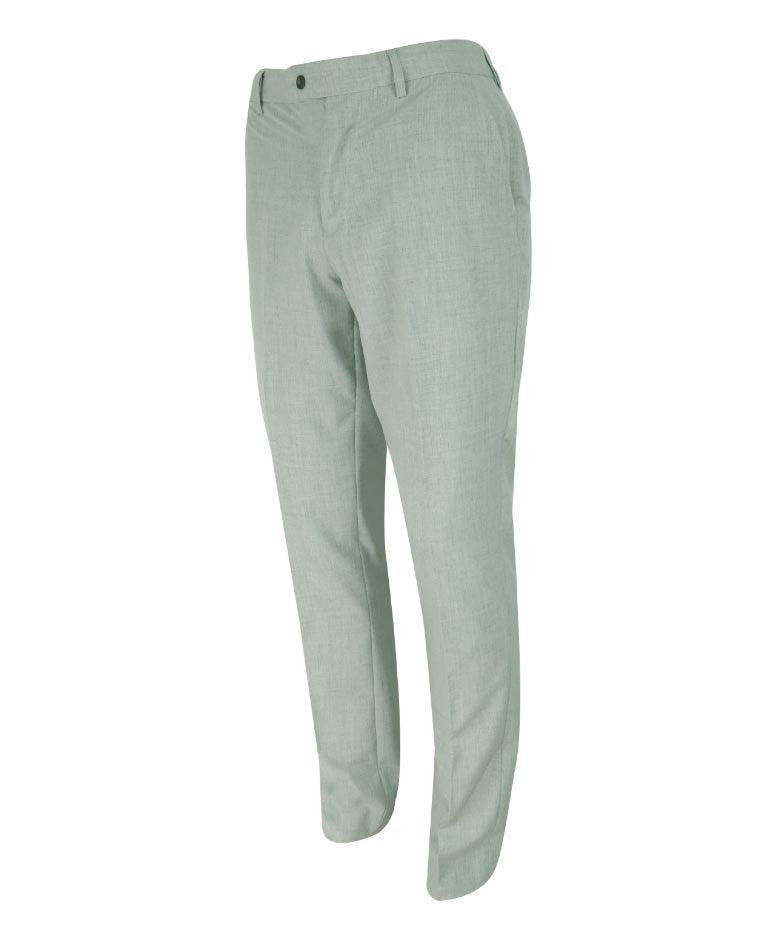 Pantalon formel ivoire ajusté pour hommes - VENETO - Gris Clair