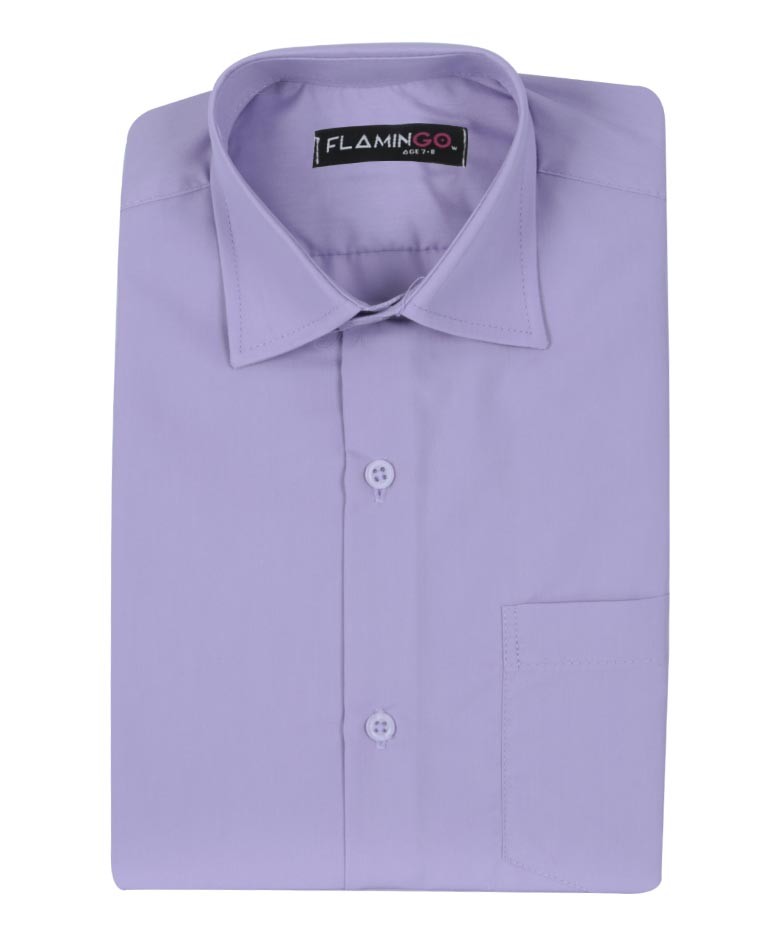 Chemise Formelle en Coton pour Garçons - Lilas